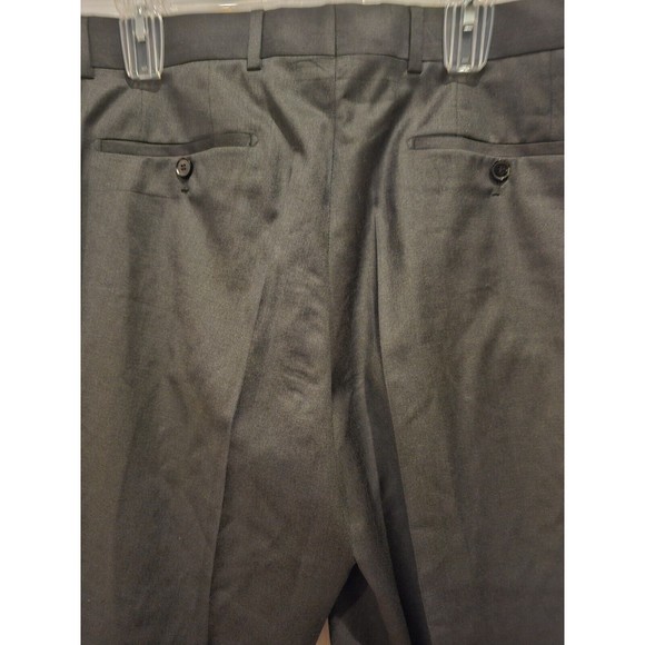 Hugo Boss "James Brown" 100% Virgin Wool Dress Pants, Men's Size 36R  Dark Gray - Picture 10 of 11